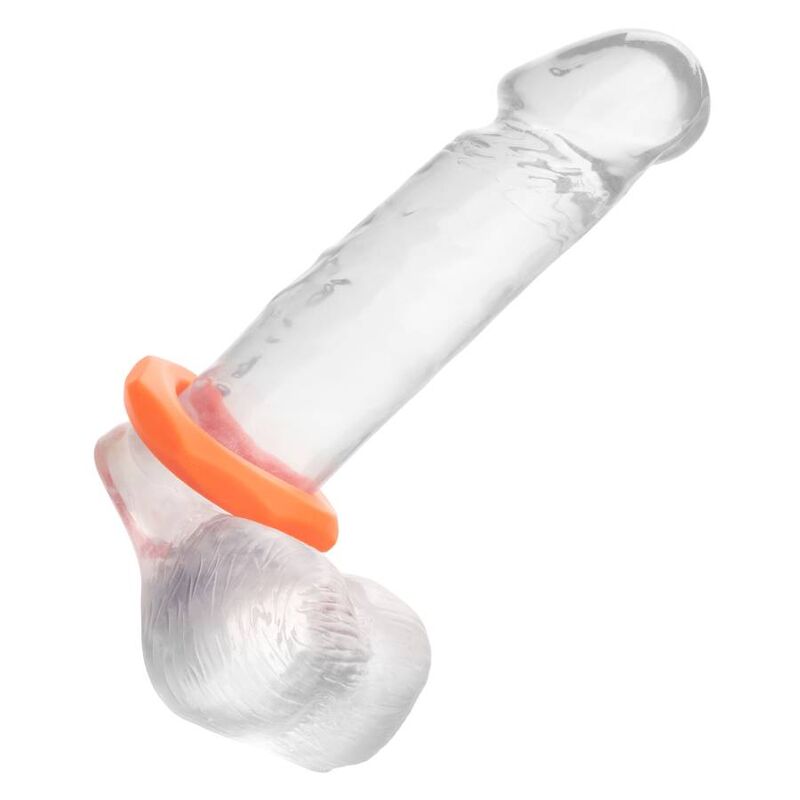 ANELLO PER IL PENE CALIFORNIA EXOTICS ALPHA SEXAGON - ARANCIONE