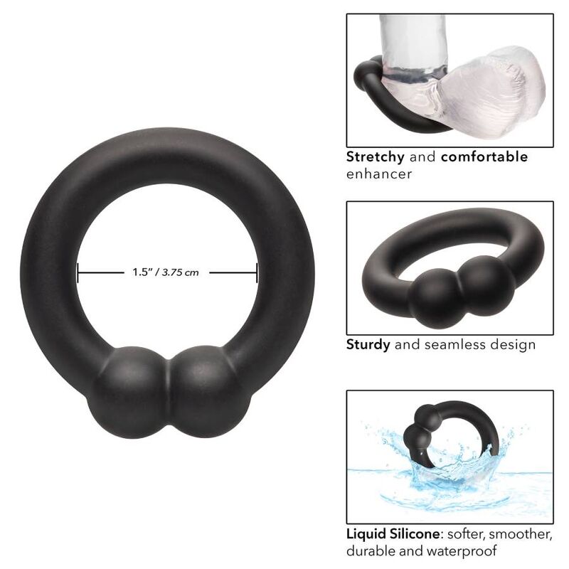 ANELLO PER IL PENE CALIFORNIA EXOTICS ALPHA MUSCLE - NERO