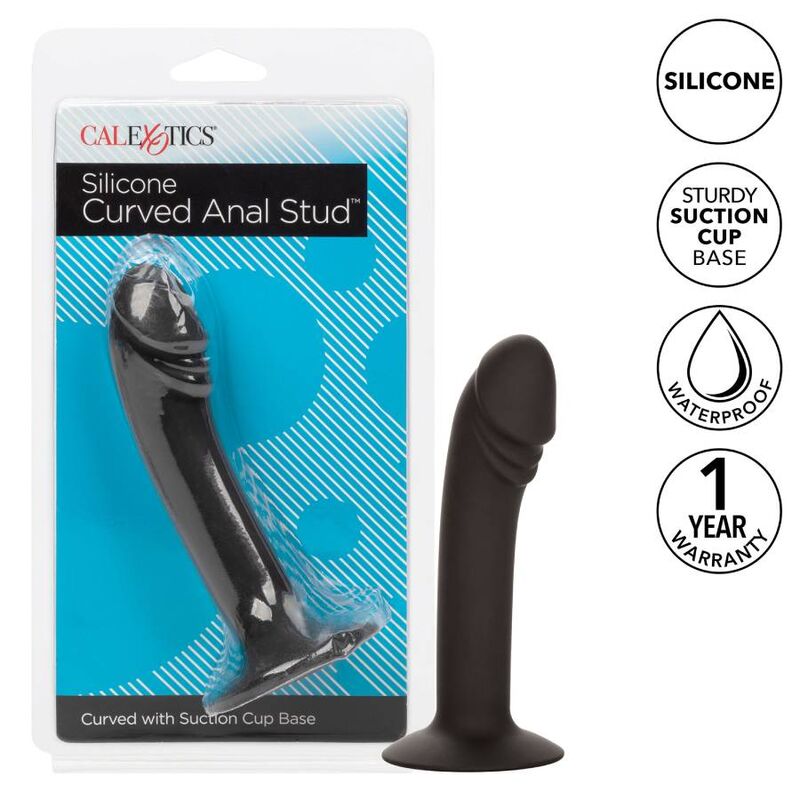 PLUG ANALE IN SILICONE CALIFORNIA EXOTICS STUD CURVO