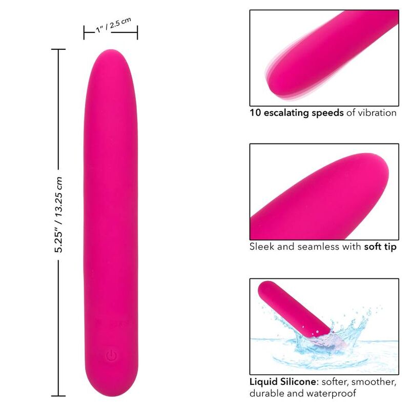 VIBRATORE SILICONE 10 VELOCITA CALIFORNIA EXOTICS BLISS VIBE ROSA