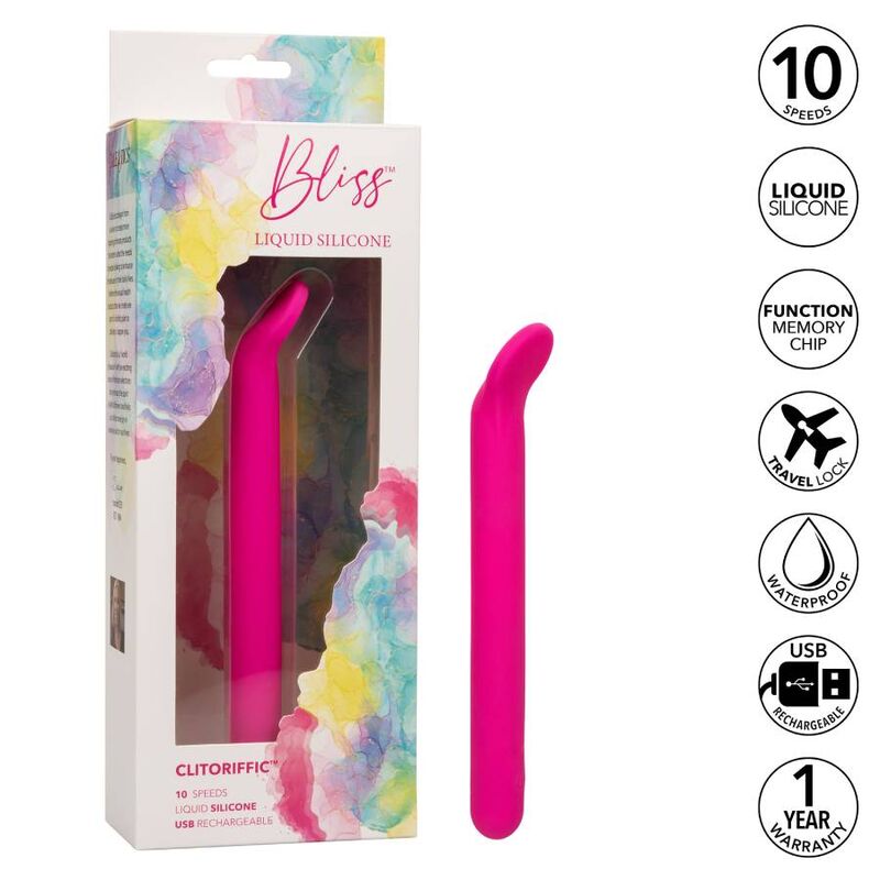 VIBRATORE MASTURBATORE PER LEI CALIFORNIA EXOTICS BLISS CLITORIFFIC - ROSA