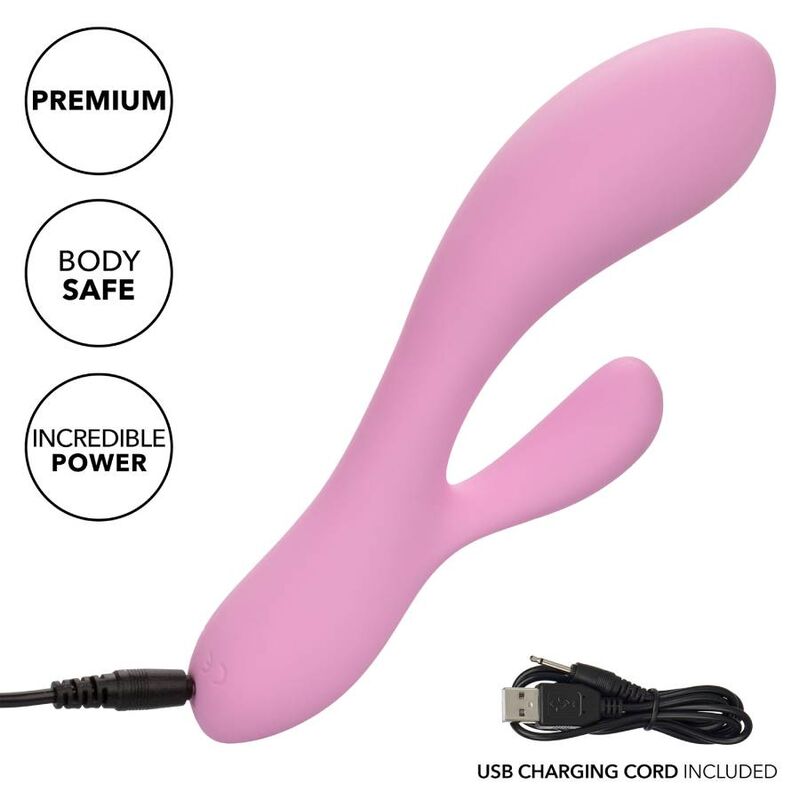MASSAGGIATORE DOPPIO CALIFORNIA EXOTICS CONTOUR ZOIE ROSA