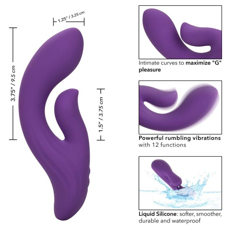 CALIFORNIA EXOTICS STELLA DUAL PLEASER VIOLA