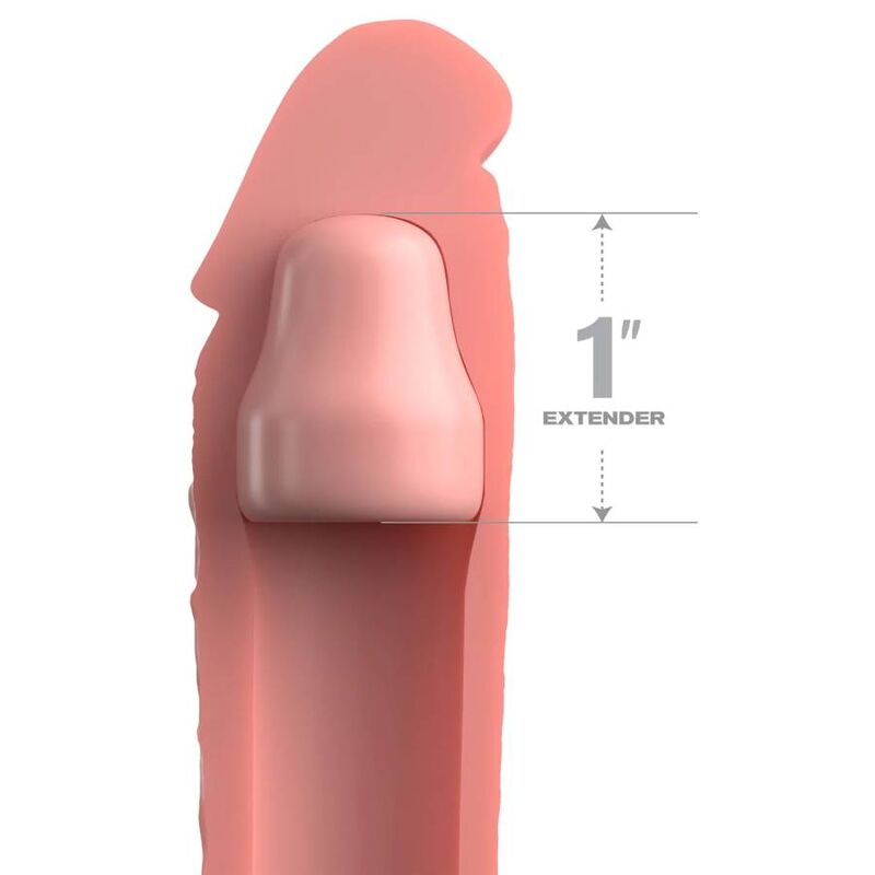 MANICOTTO PER PENE PIPEDREAMS MANICA 17,78 CM + 2,54 CM PLUG SKIN