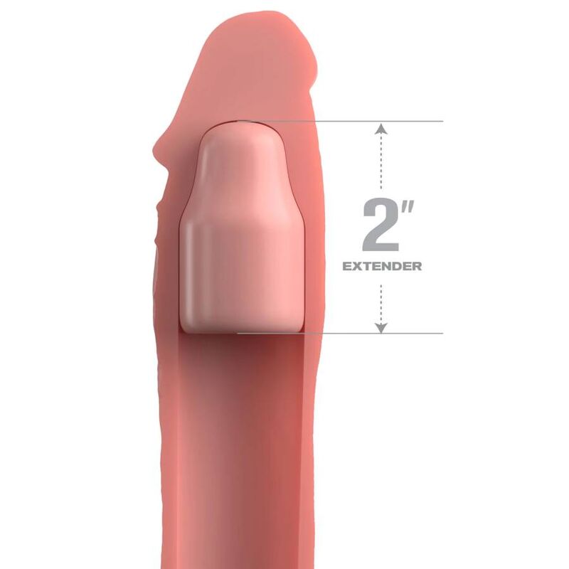 MANICOTTO ESTENSORE PENE PIPEDREAMS SLEEVE 20,32 CM + 5,00 CM - COLOR CARNE