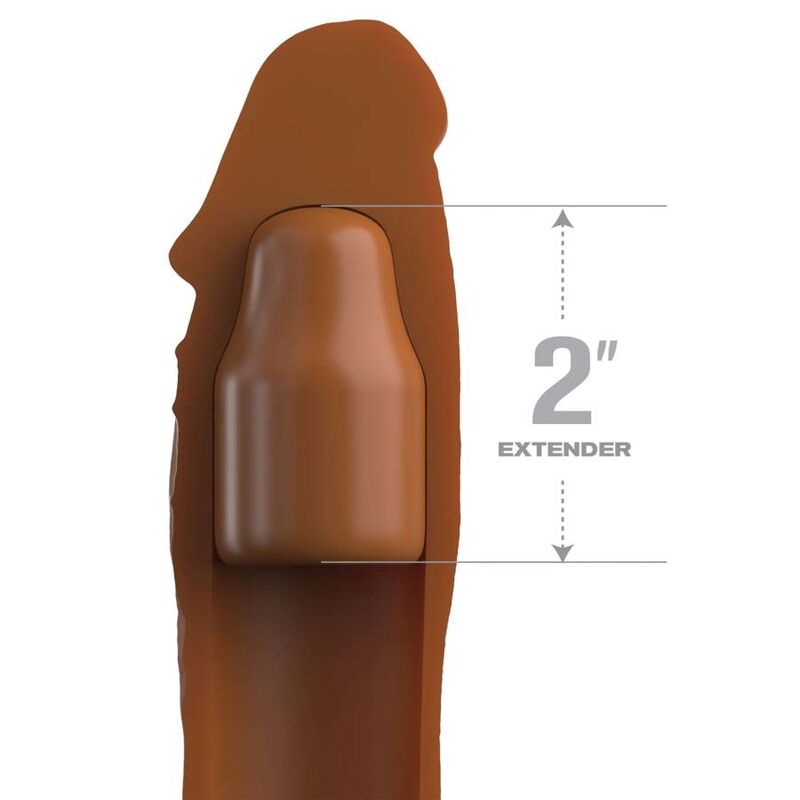 MANICOTTO ESTENSORE PENE PIPEDREAMS 20,32 CM + 5,00 CM - COLORE CARAMELLO