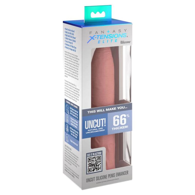 MANICOTTO ESTENSORE PENE PIPEDREAMS - 17,78 CM - COLOR CARNE