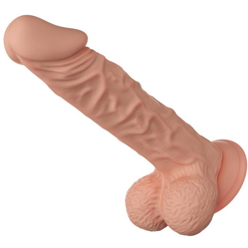 DILDO REALISTICO FLESSIBILE IN SILICONE BURAQ - 24 CM - COLOR CARNE