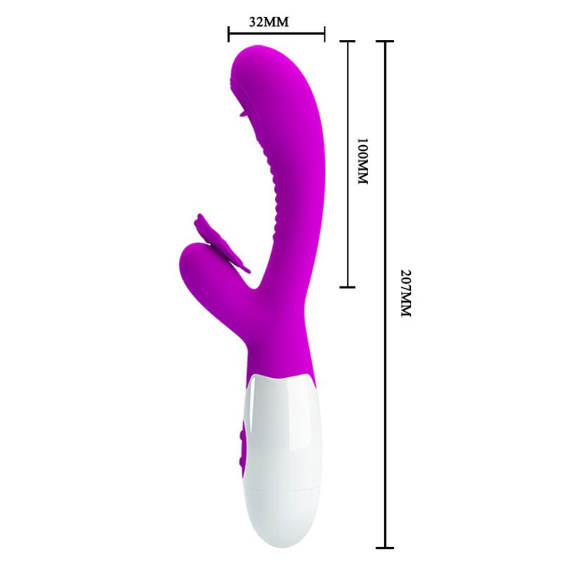 VIBRATORE MASSAGGIATORE PRETTY LOVE MOTH LECCA E VIBRA - VIOLA