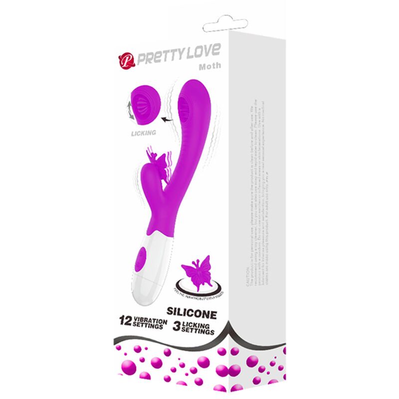 VIBRATORE MASSAGGIATORE PRETTY LOVE MOTH LECCA E VIBRA - VIOLA