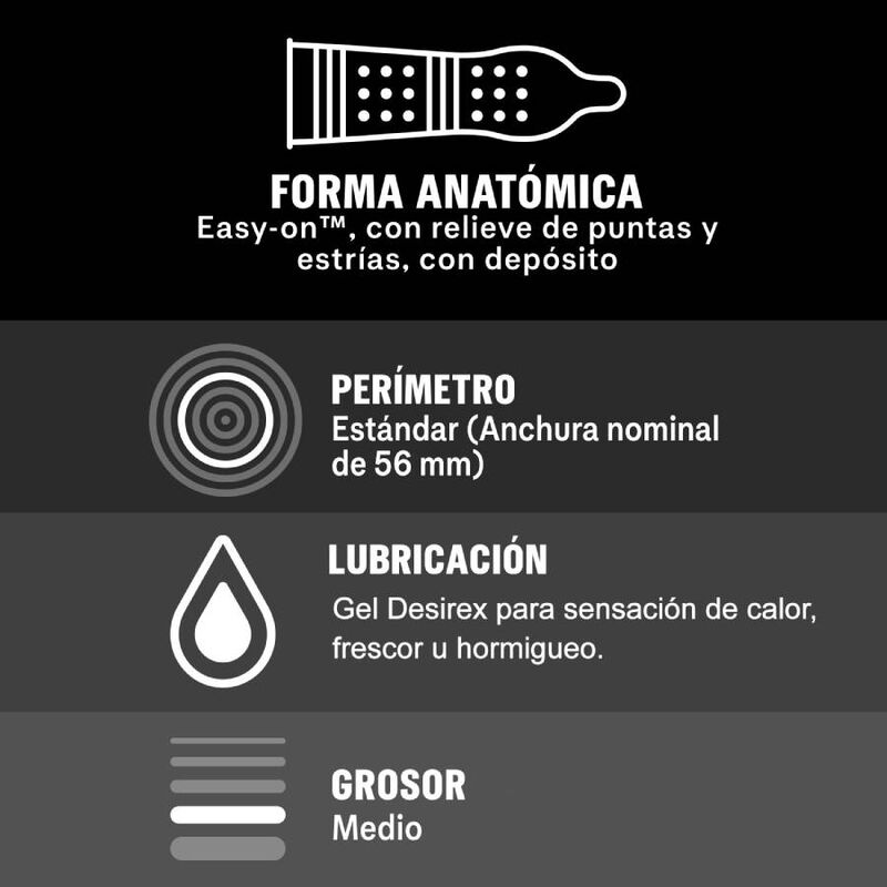 DUREX INTENSE ORGASMIC 12 PZ