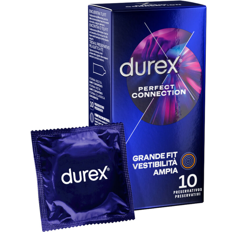 DUREX PERFECT CONNECTION SILICONE EXTRA LUBRIVAGINAZIONE 10 UNITÀ