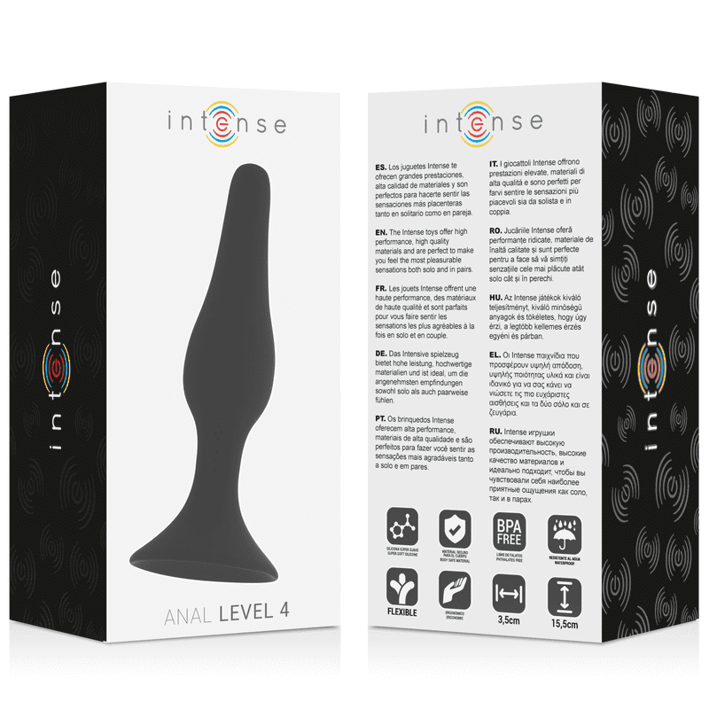 LIVELLO ANALE INTENSO 4 15,5 CM NERO
