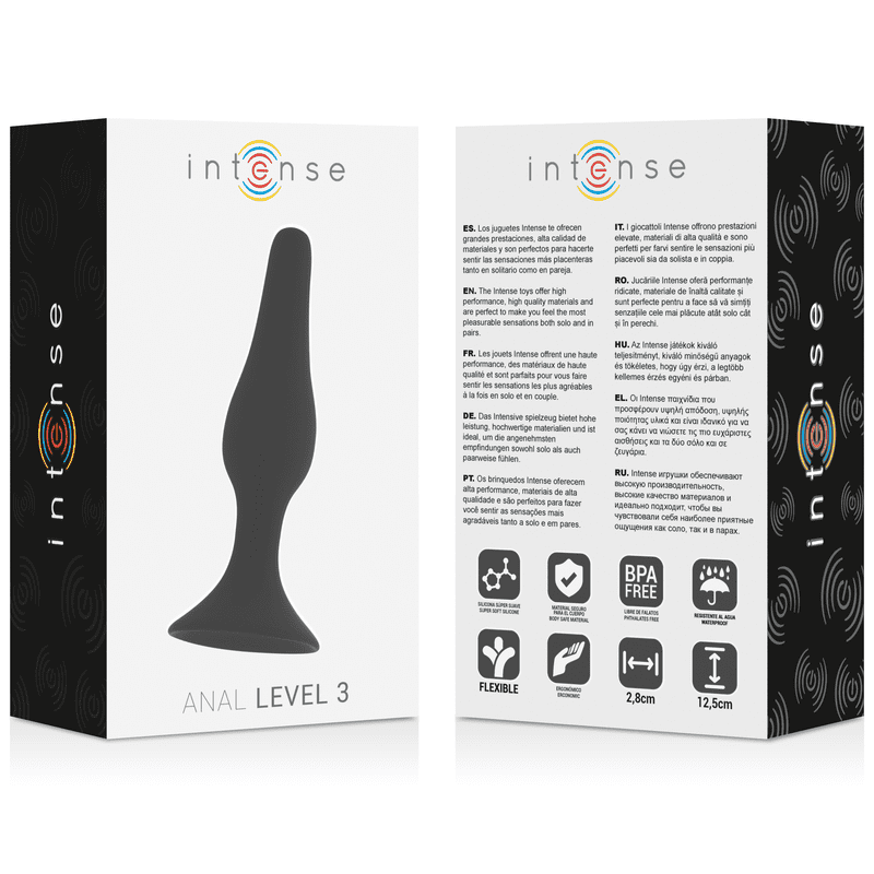 LIVELLO ANALE INTENSO 3 12,5 CM NERO