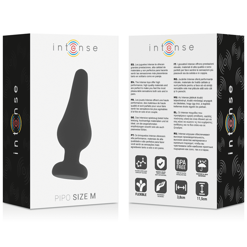 PLUG ANALE IN SILICONE NERO 11 CM
