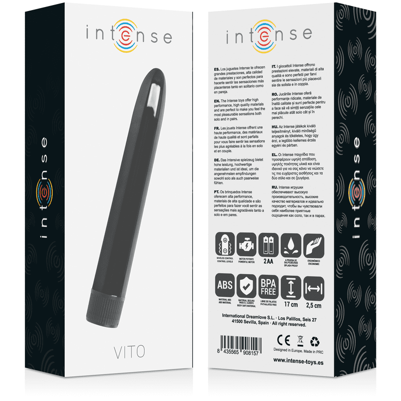VIBRATORE 17 CM NERO