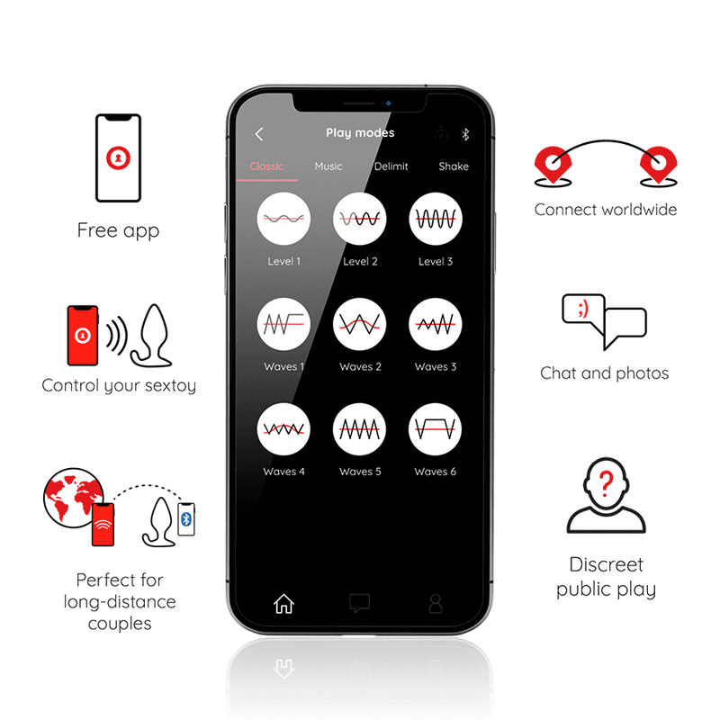 PLUG ANALE VIBRANTE CON APP ONINDER - NERO