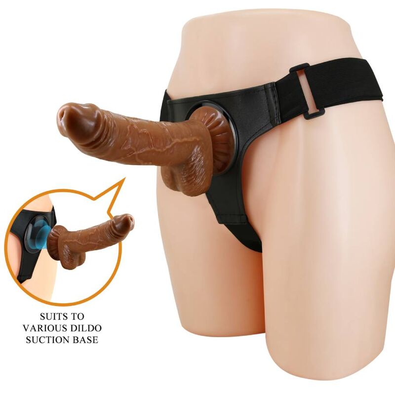 PRETTY LOVE - HARNESS SLIP HARNESS UNIVERSALE CON DILDO MICHEAL 20 CM NERO