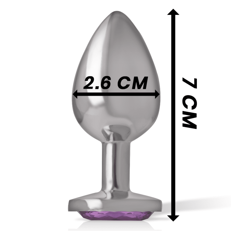 INTENSE - ANAL PLUG METAL VIOLET SIZE S