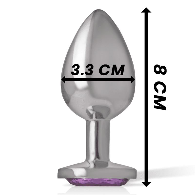 INTENSE - ANAL PLUG METAL VIOLET SIZE M