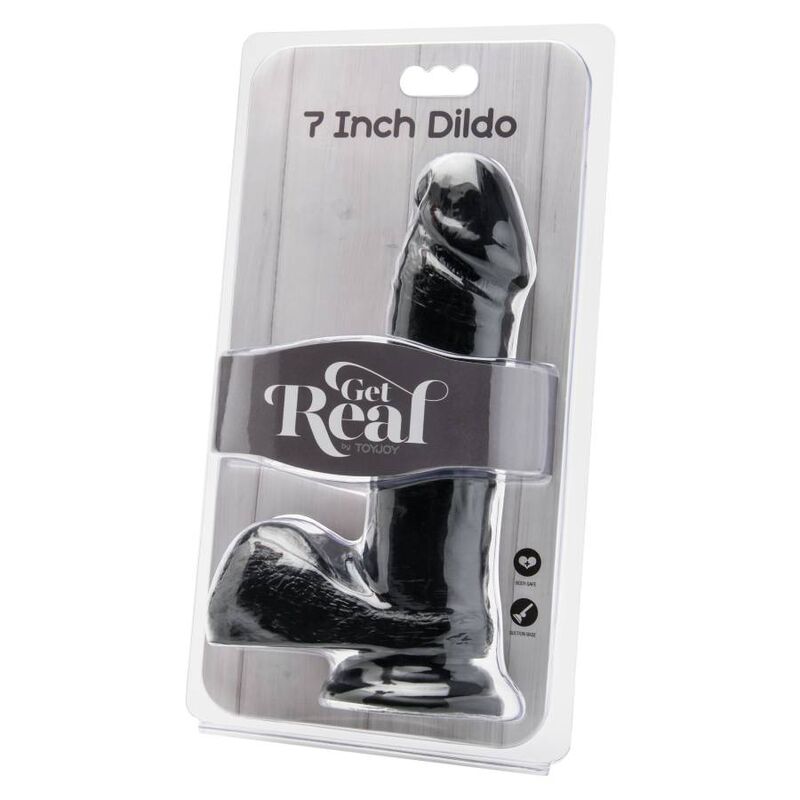 GET REAL - DILDO 18 CM CON PALLINE NERE