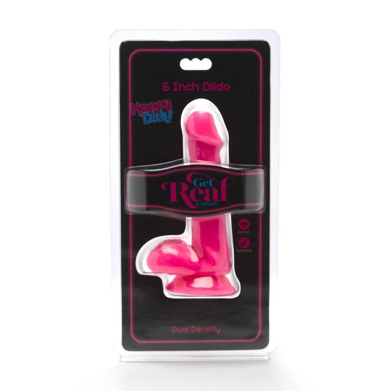 GET REAL - HAPPY DICKS DILDO PALLINE 12 CM ROSA