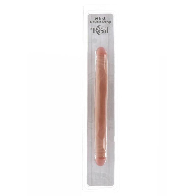 GET REAL - DOPPIO DONG 35 CM PELLE