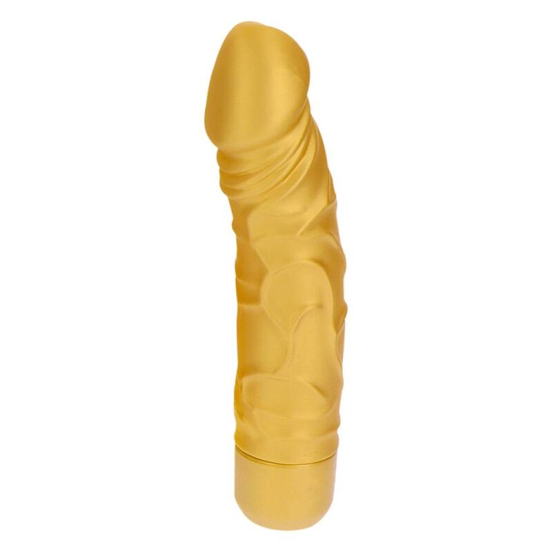DIVENTA REALE - VIBRATORE ORIGINALE GOLD DICKER ORO