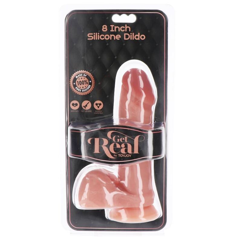 GET REAL - DILDO IN SILICONE 20,5 CM CON PELLE DI PELLE