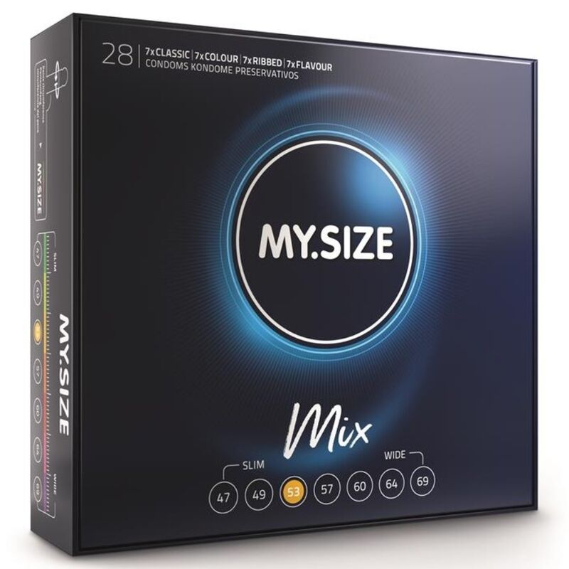 MY SIZE MIX PRESERVATIVI 53 MM 28 UNITÀ