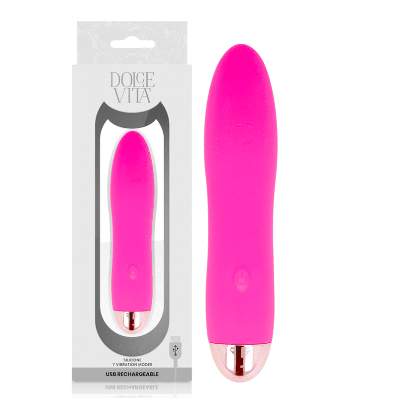 VIBRATORE RICARICABILE 7 VELOCITÀ DOLCE VITA - ROSA