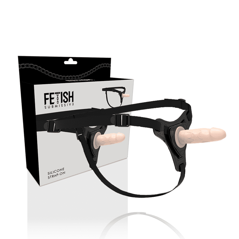 IMBRACATURA CON DILDO IN SILICONE FETISH SUBMISSIVE REALISTICO 12.5 CM