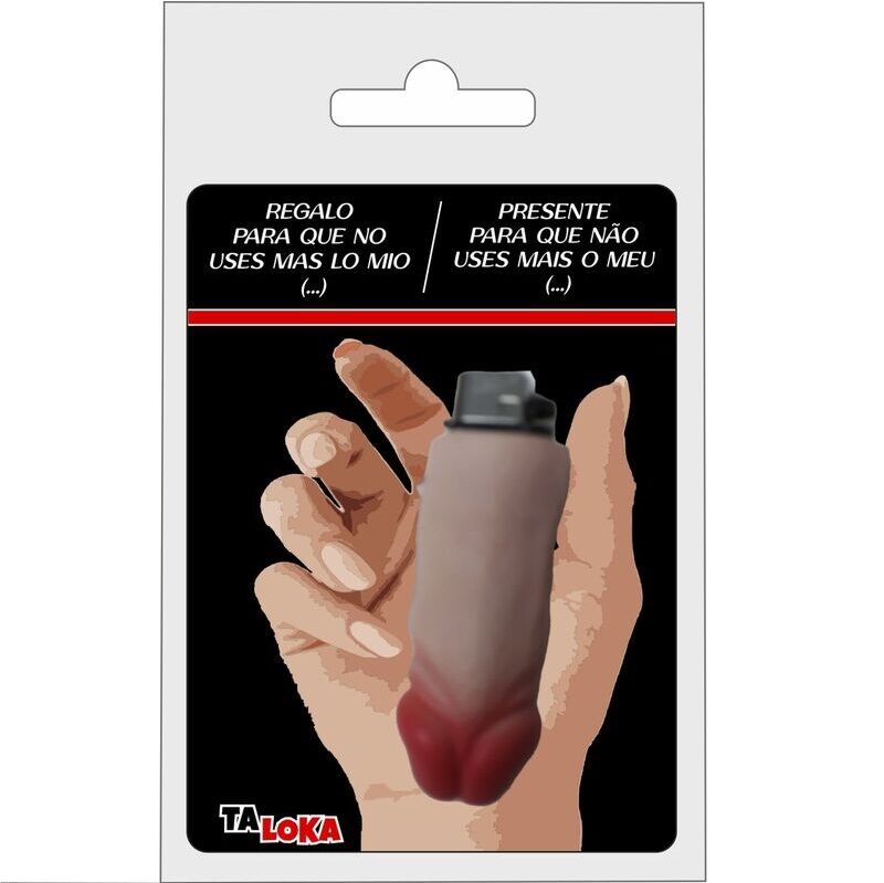 TALOKA - FANTASTICO ACCENDINO A FORMA DI PENE COLOR CARNE /es/pt/it/