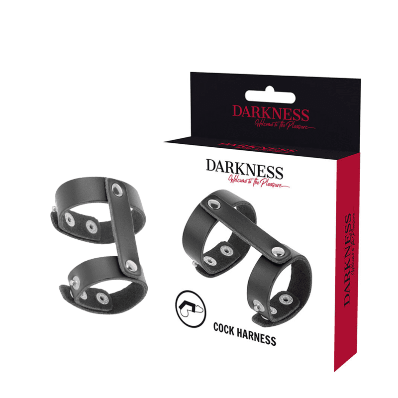 ANELLO FALLICO REGOLABILE PENE E TESTICOLI DARKNESS