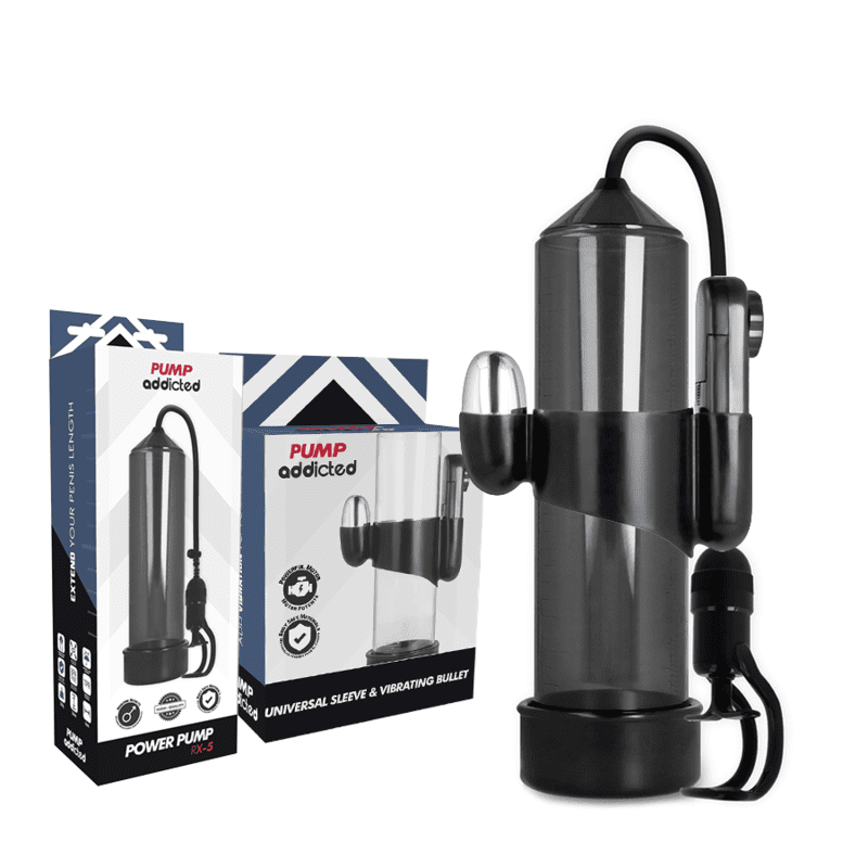 POMPA ADDICTED RX5 VIBRATORE NERO