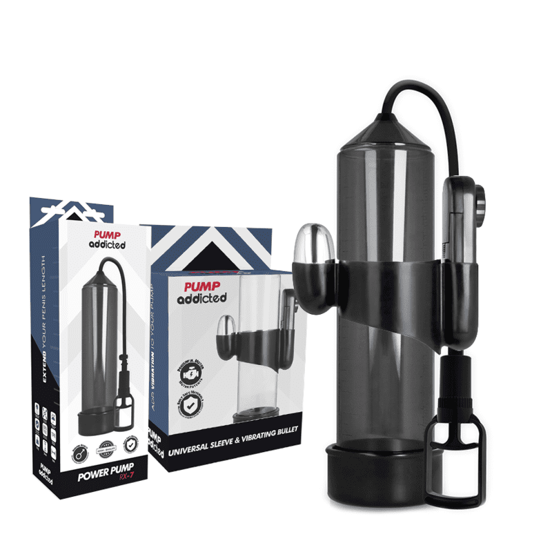 POMPA ADDICTED RX7 VIBRATORE NERO