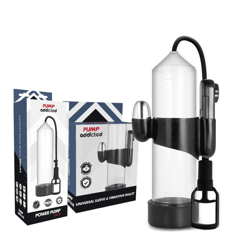 VIBRATORE TRASPARENTE PUMP ADDICTED RX7