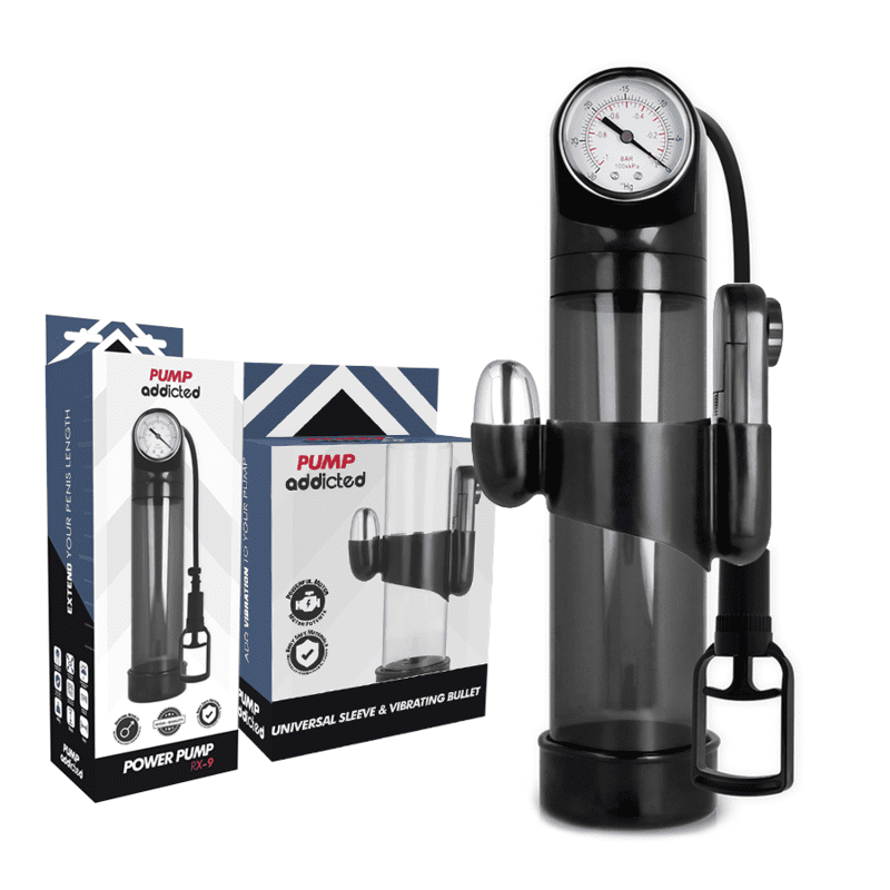 POMPA ADDICTED RX9 VIBRATORE NERO