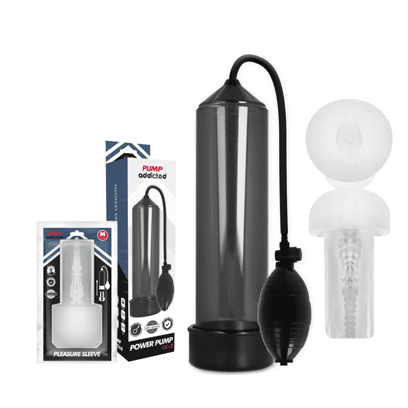 POMPA ADDICTED RX3 NERA CON MANICA DA PIACERE