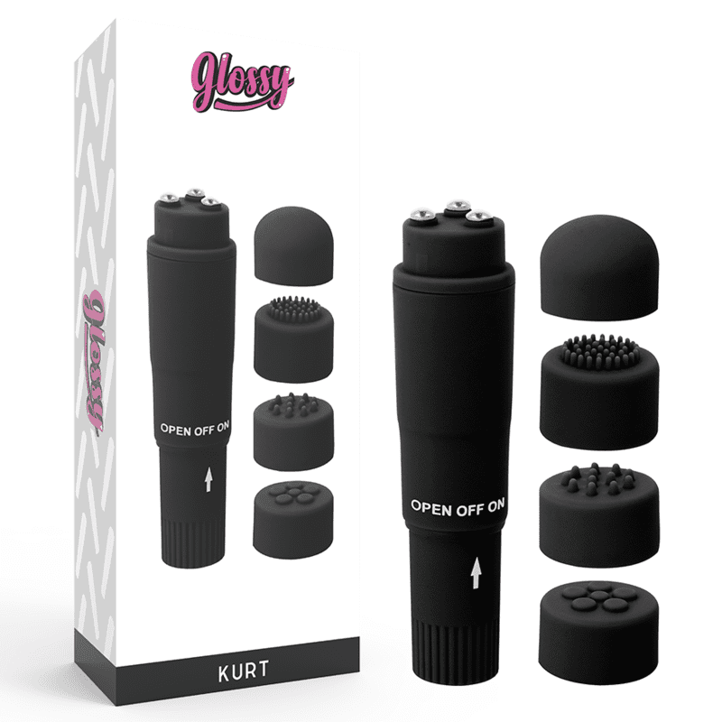 MASSAGGIATORE GLOSSY POCKET KURT - NERO