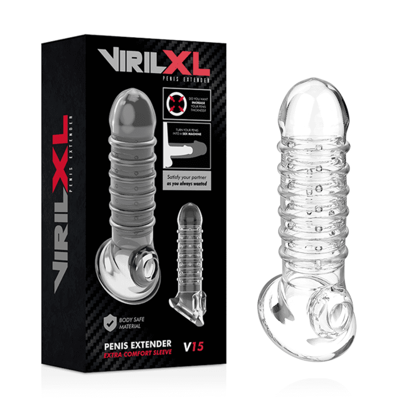 ESTENSORE FALLICO VIRILXL EXTENSION - TRASPARENTE