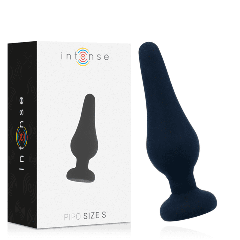 PLUG ANALE INTENSO PIPO S SILICONE NERO 9,8 CM