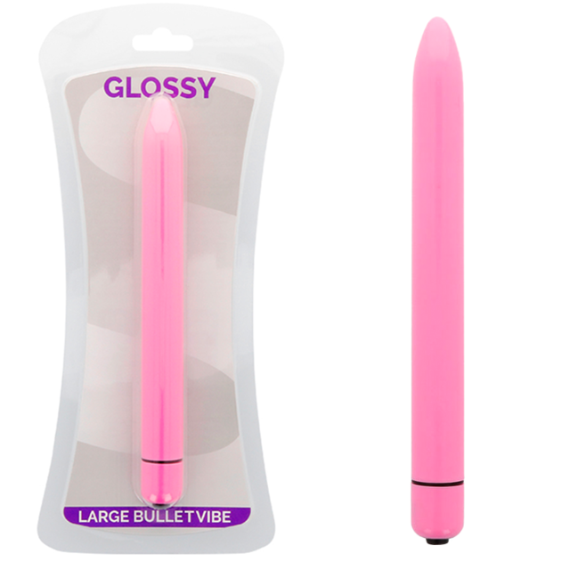 GLOSSY SLIM VIBRATORE ROSA INTENSO