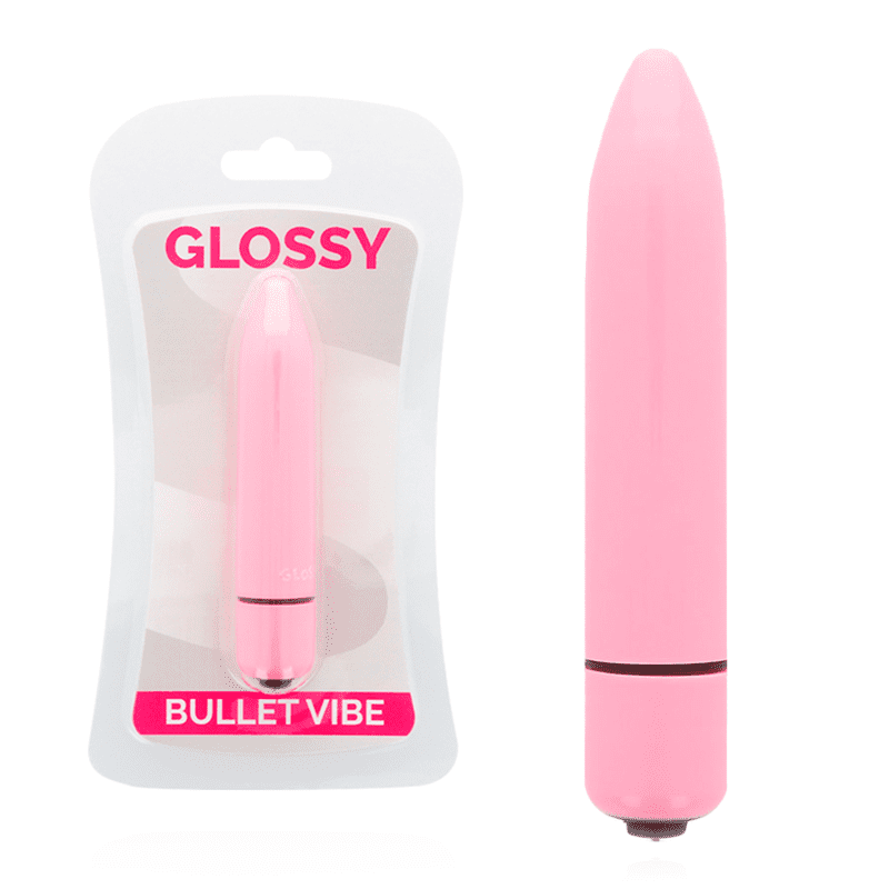 GLOSSY THIN VIBRATORE ROSA
