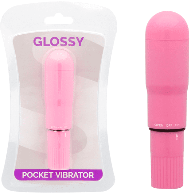 GLOSSY POCKET VIBRATORE ROSA INTENSO