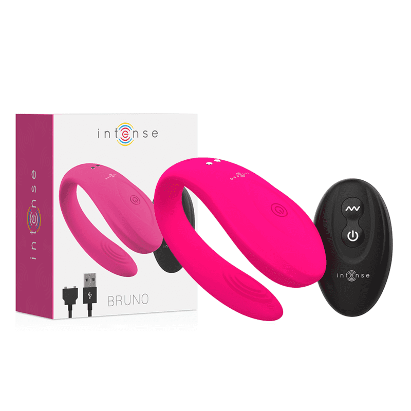VIBRATORE MASSAGGIATORE PUNTO G INTENSE BRUNO PARTNER DOUBLE PLEASURE ROSA