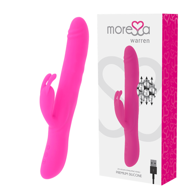 VIBRATORE STIMOLATORE CLITORIDE MORESSA WARREN PREMIUM SILICONE RICARICABILE