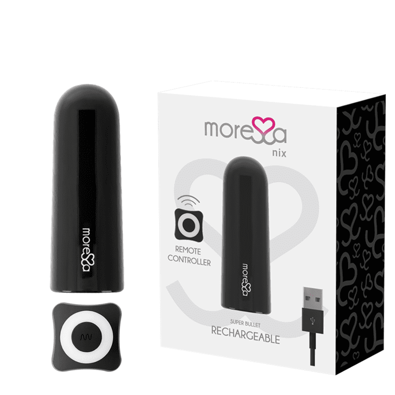 VIBRATORE TELECOMANDATO MORESSA NIX BULLET NERO