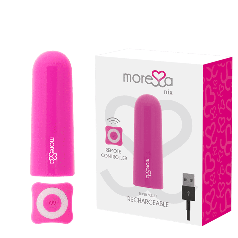 VIBRATORE TELECOMANDATO MORESSA NIX BULLET ROSA