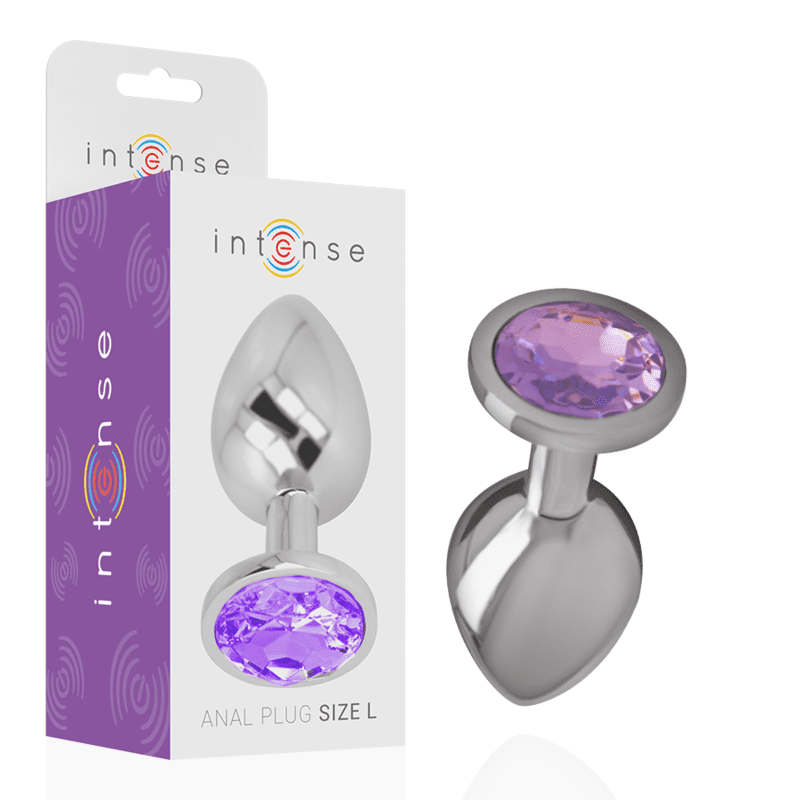 INTENSE - ANAL PLUG METAL VIOLET SIZE S